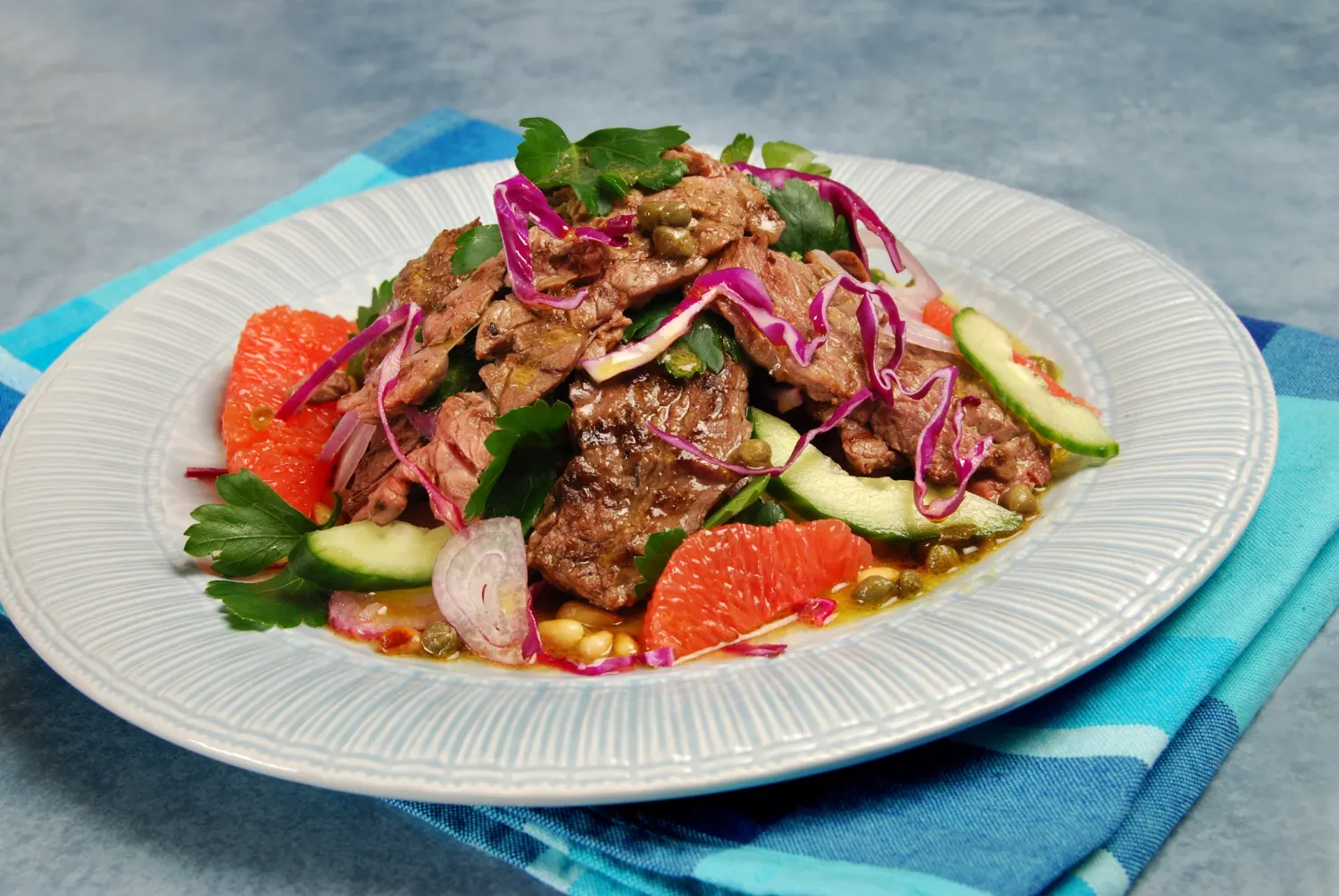 Carne encebollada con manteca de cerdo PORCELLO