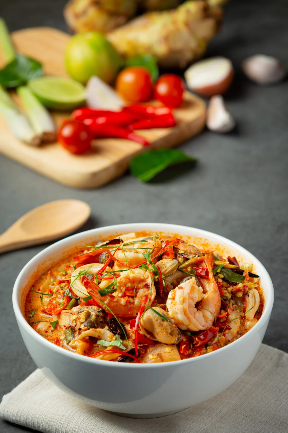 Cazuela de mariscos con manteca de cerdo PORCELLO