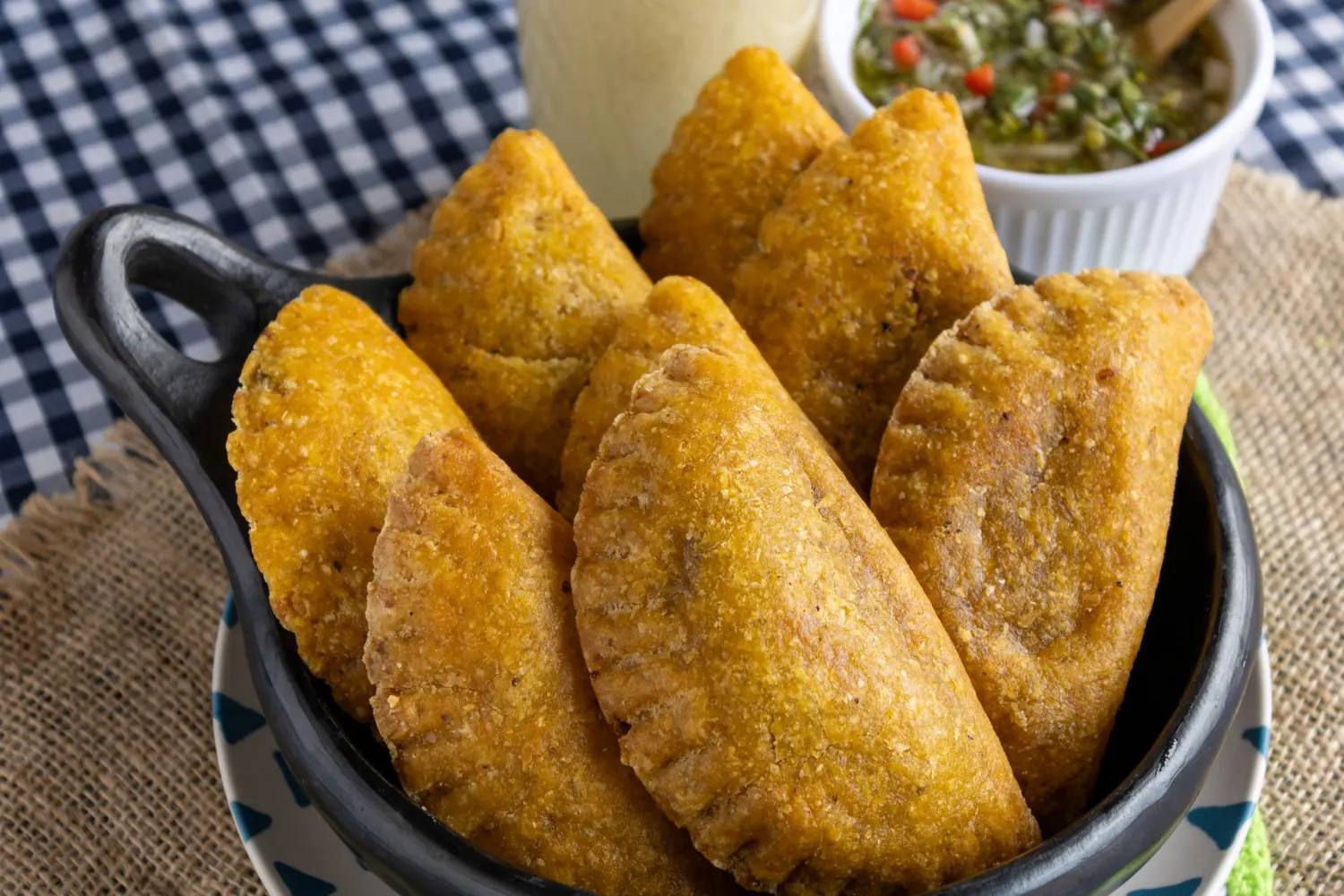 Empanadas colombianas fritas en manteca