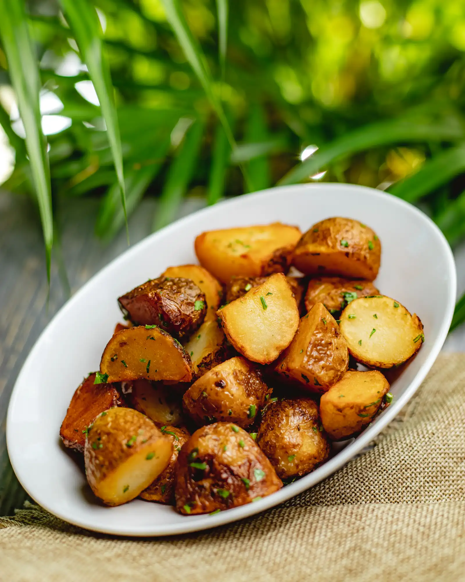 Papas criollas fritas en manteca de cerdo