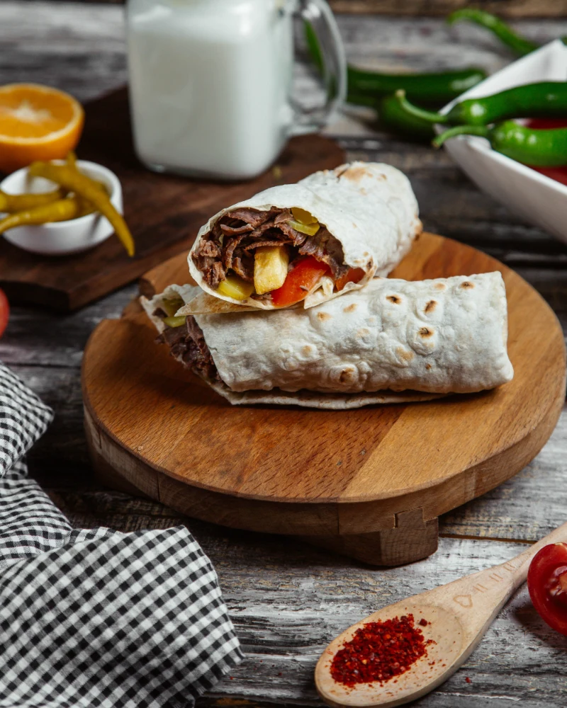 Wraps de res con manteca de cerdo PORCELLO